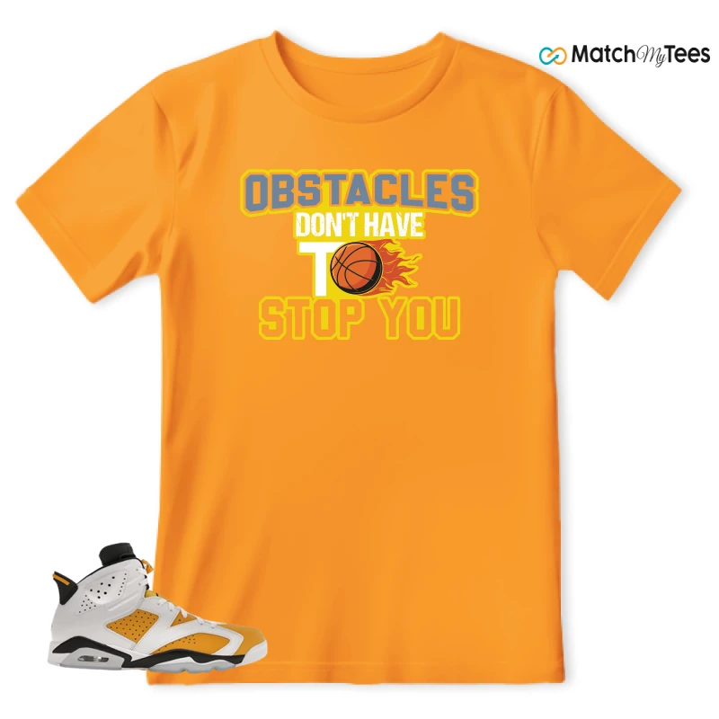 NIKE AIR JORDAN 6 YELLOW OCHRE SNEAKER Matching Tees t-shirt