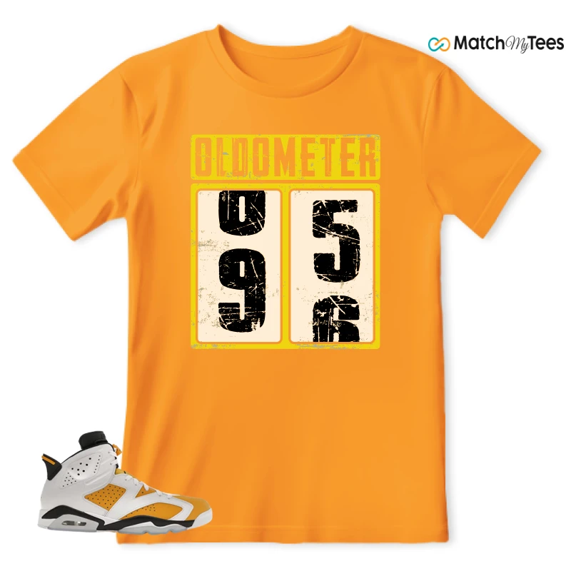 NIKE AIR JORDAN 6 YELLOW OCHRE SNEAKER Matching Tees t-shirt