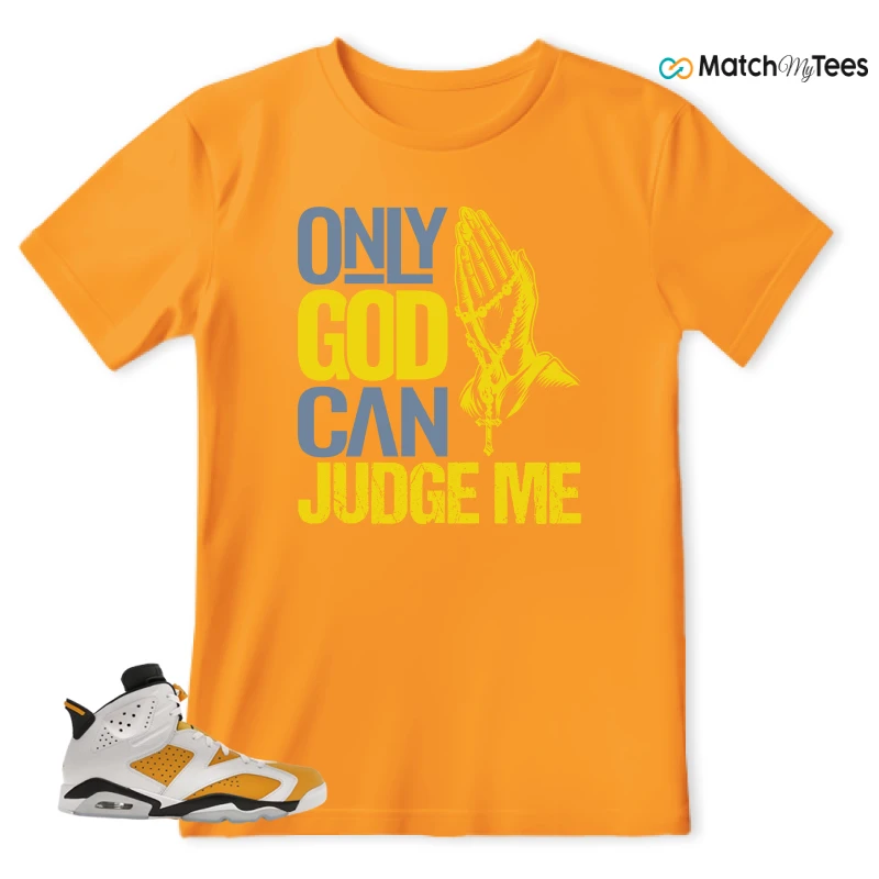 NIKE AIR JORDAN 6 YELLOW OCHRE SNEAKER Matching Tees t-shirt