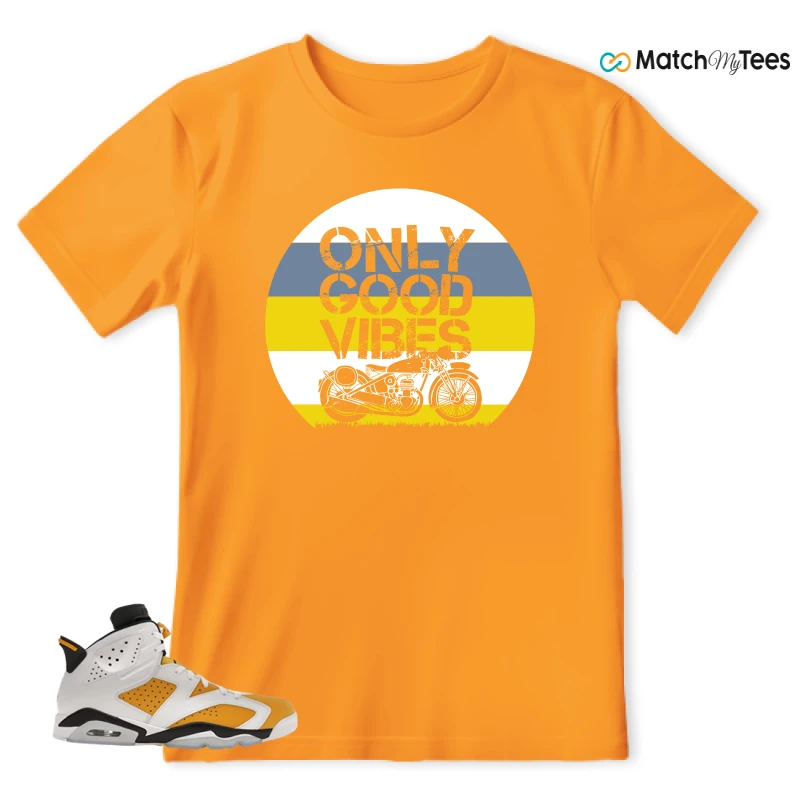 NIKE AIR JORDAN 6 YELLOW OCHRE SNEAKER Matching Tees t-shirt
