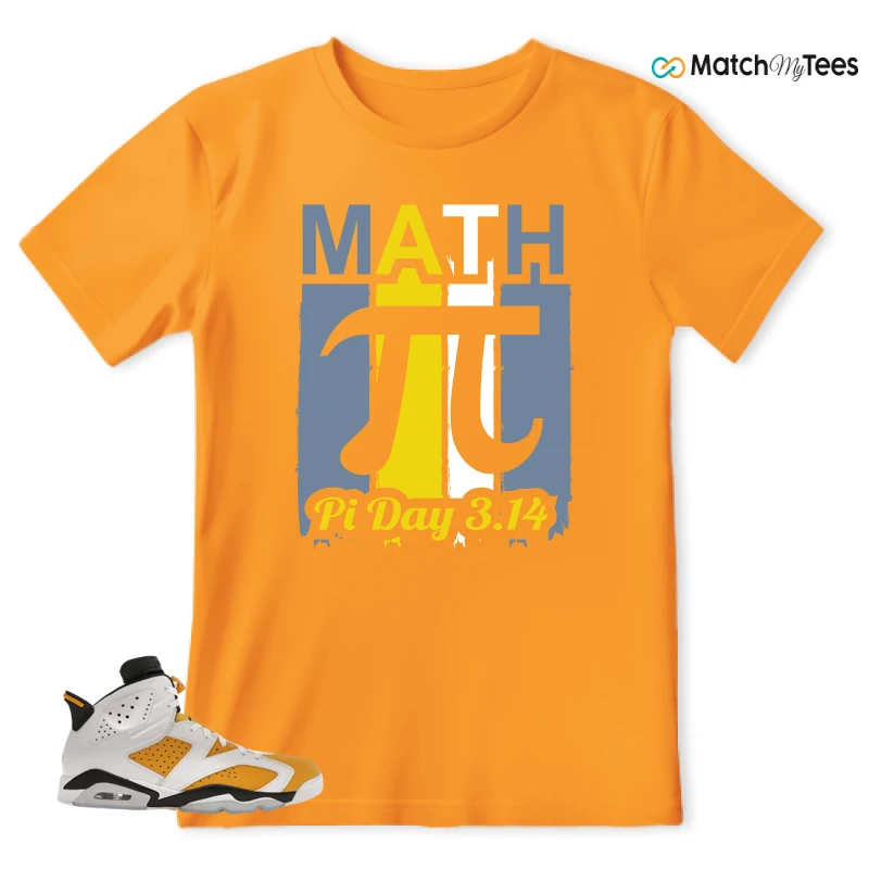 NIKE AIR JORDAN 6 YELLOW OCHRE SNEAKER Matching Tees t-shirt