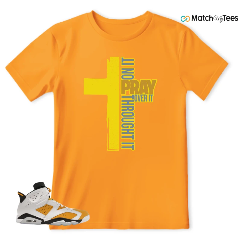NIKE AIR JORDAN 6 YELLOW OCHRE SNEAKER Matching Tees t-shirt