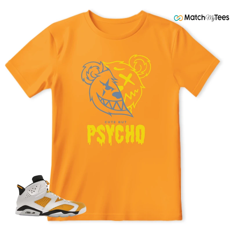 NIKE AIR JORDAN 6 YELLOW OCHRE SNEAKER Matching Tees t-shirt