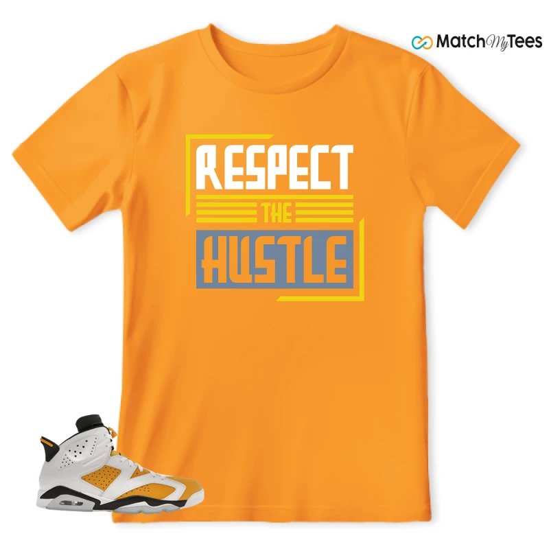 NIKE AIR JORDAN 6 YELLOW OCHRE SNEAKER Matching Tees t-shirt