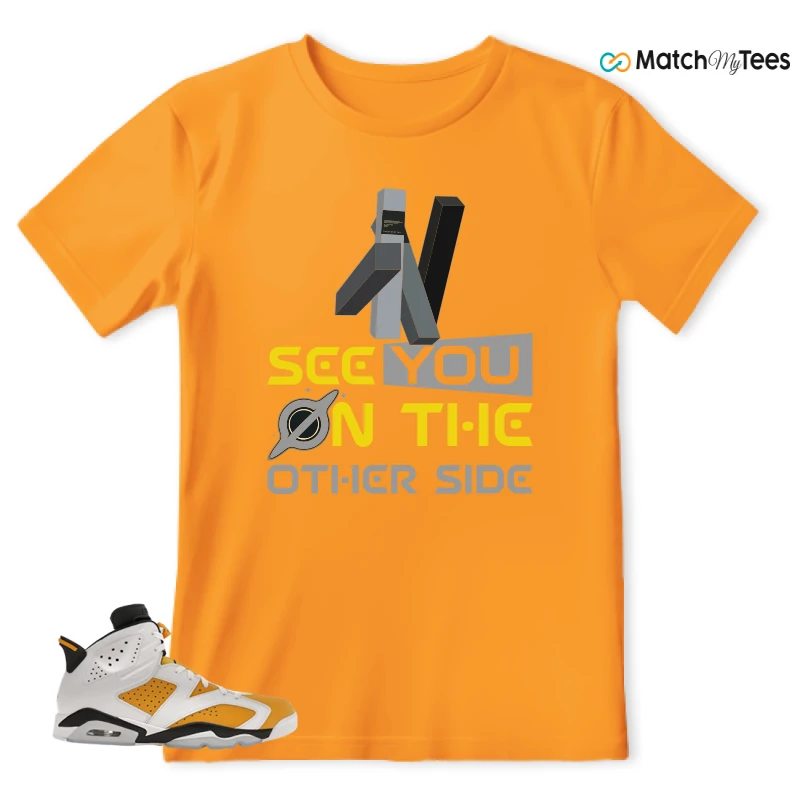 NIKE AIR JORDAN 6 YELLOW OCHRE SNEAKER Matching Tees t-shirt