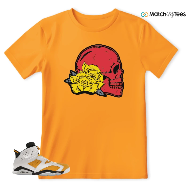 NIKE AIR JORDAN 6 YELLOW OCHRE SNEAKER Matching Tees t-shirt