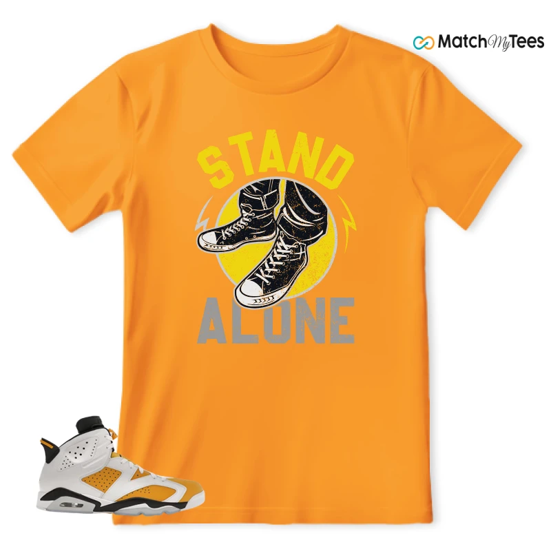 NIKE AIR JORDAN 6 YELLOW OCHRE SNEAKER Matching Tees t-shirt