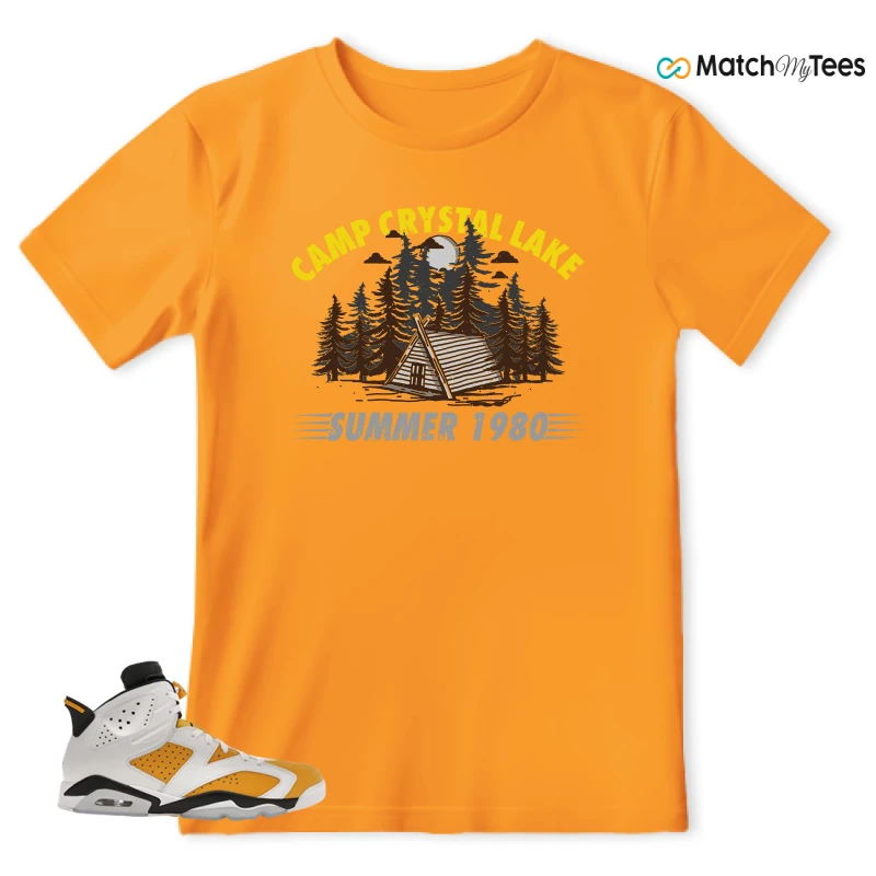 NIKE AIR JORDAN 6 YELLOW OCHRE SNEAKER Matching Tees t-shirt