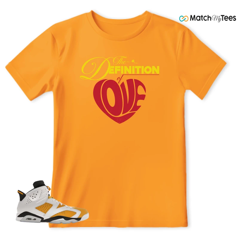 NIKE AIR JORDAN 6 YELLOW OCHRE SNEAKER Matching Tees t-shirt