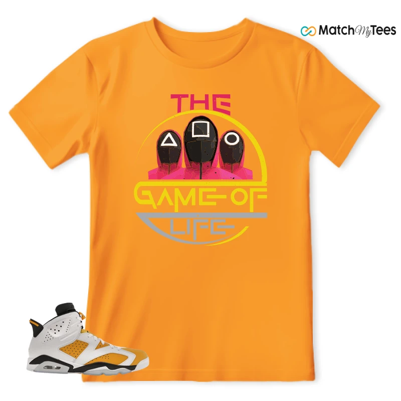 NIKE AIR JORDAN 6 YELLOW OCHRE SNEAKER Matching Tees t-shirt