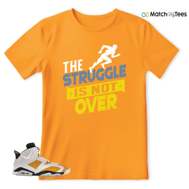 NIKE AIR JORDAN 6 YELLOW OCHRE SNEAKER Matching Tees t-shirt