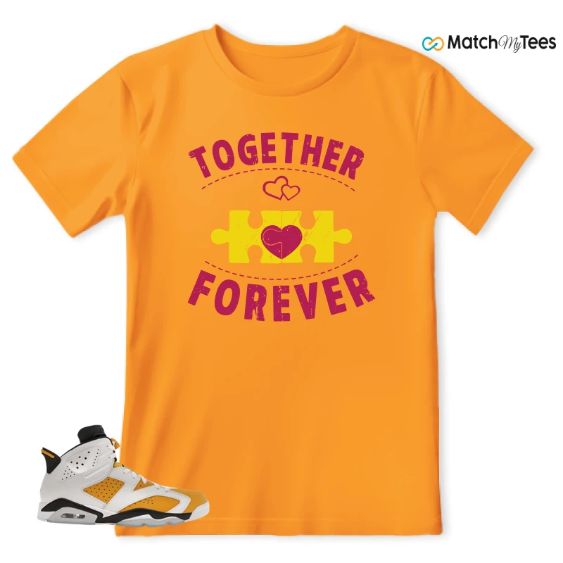 NIKE AIR JORDAN 6 YELLOW OCHRE SNEAKER Matching Tees t-shirt