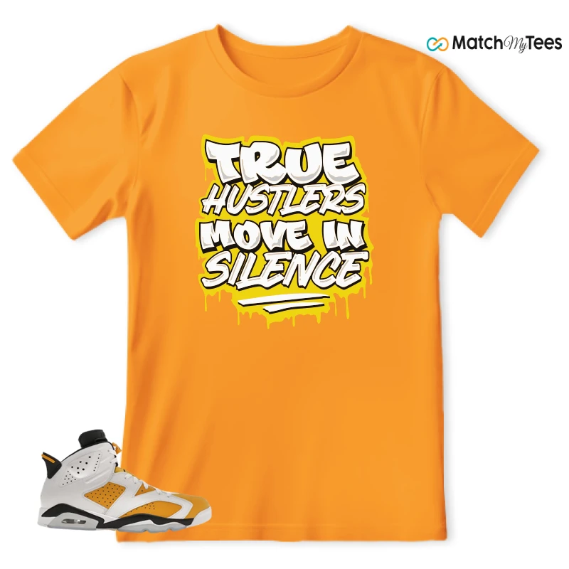 NIKE AIR JORDAN 6 YELLOW OCHRE SNEAKER Matching Tees t-shirt