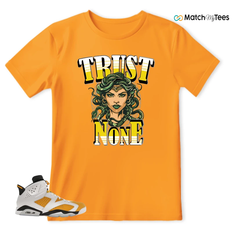 NIKE AIR JORDAN 6 YELLOW OCHRE SNEAKER Matching Tees t-shirt