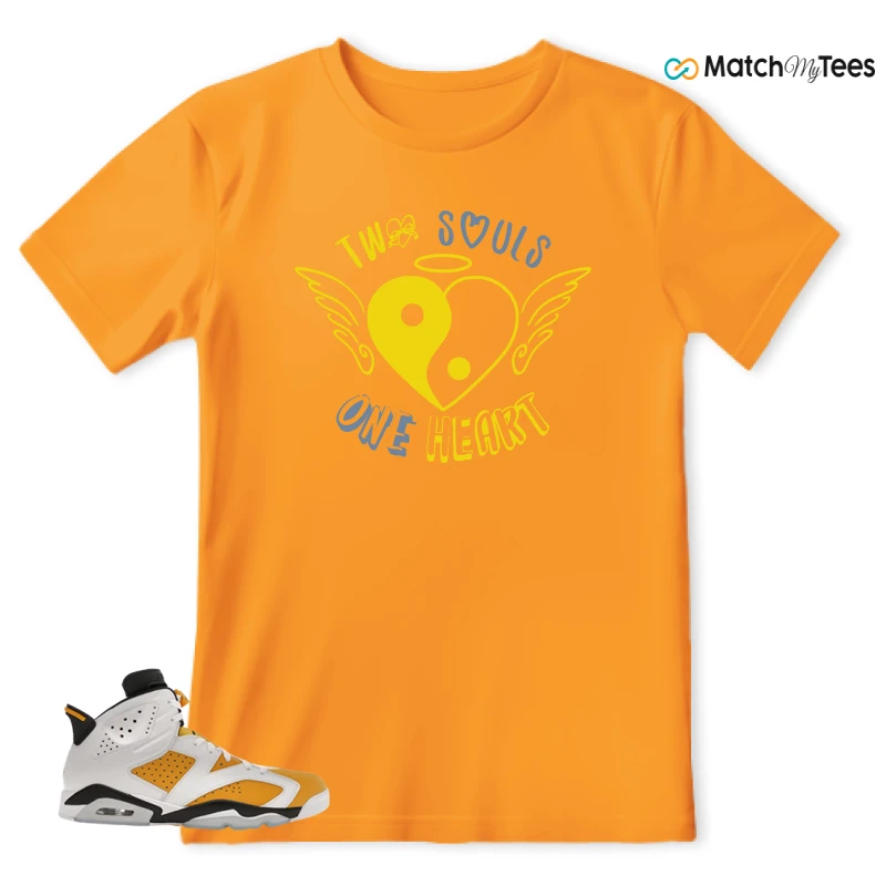 NIKE AIR JORDAN 6 YELLOW OCHRE SNEAKER Matching Tees t-shirt