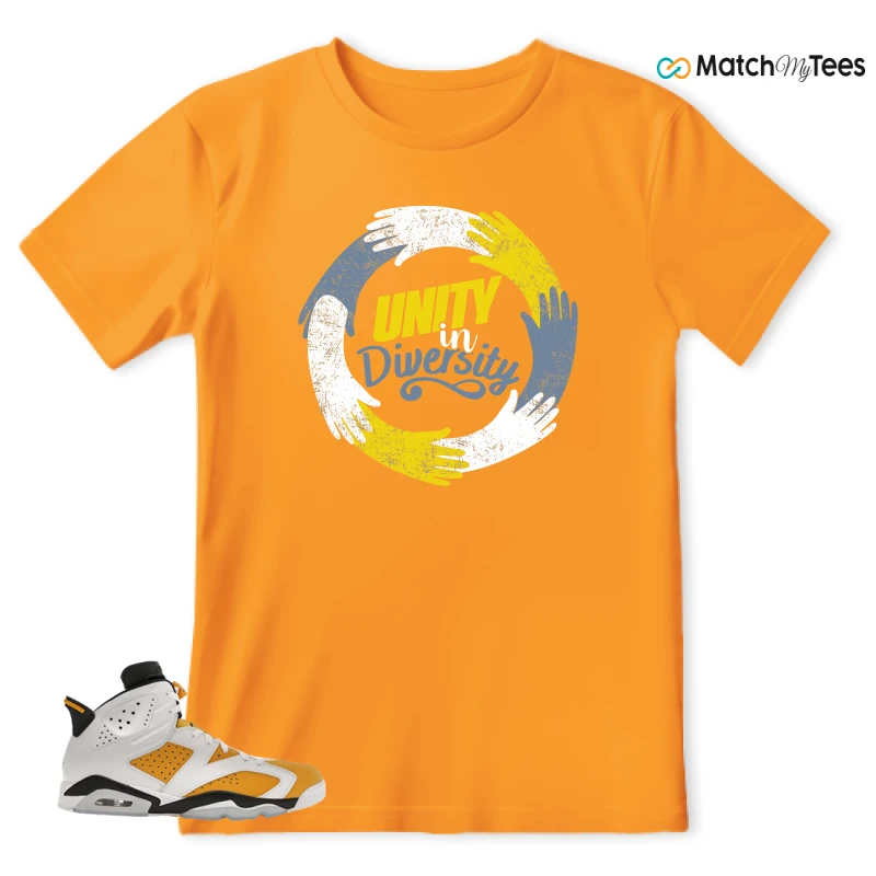 NIKE AIR JORDAN 6 YELLOW OCHRE SNEAKER Matching Tees t-shirt