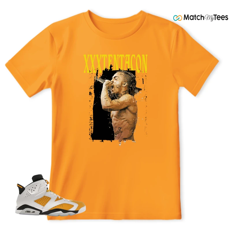 NIKE AIR JORDAN 6 YELLOW OCHRE SNEAKER Matching Tees t-shirt