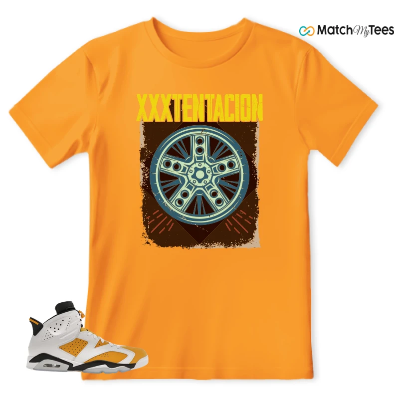 NIKE AIR JORDAN 6 YELLOW OCHRE SNEAKER Matching Tees t-shirt