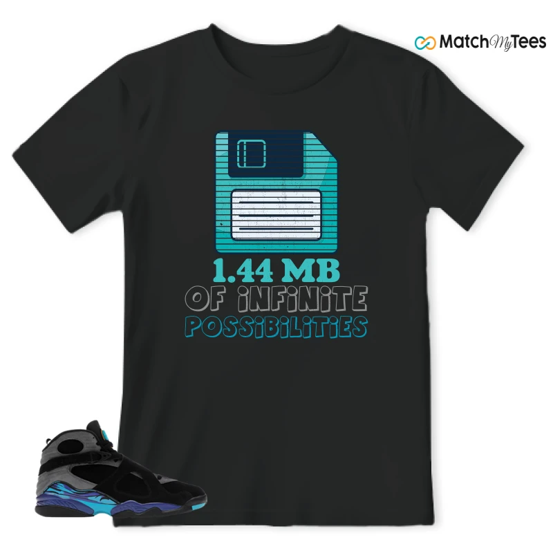 NIKE AIR JORDAN 8 AQUA SNEAKER Matching Tees t-shirt
