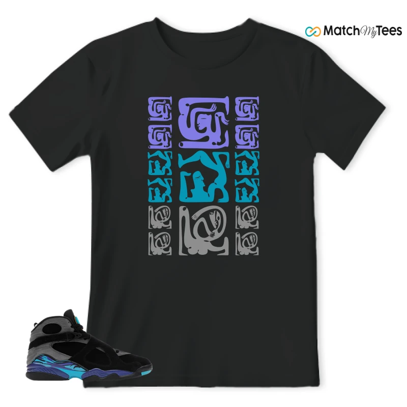 NIKE AIR JORDAN 8 AQUA SNEAKER Matching Tees t-shirt