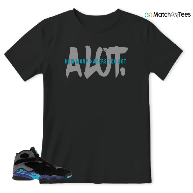 NIKE AIR JORDAN 8 AQUA SNEAKER Matching Tees t-shirt