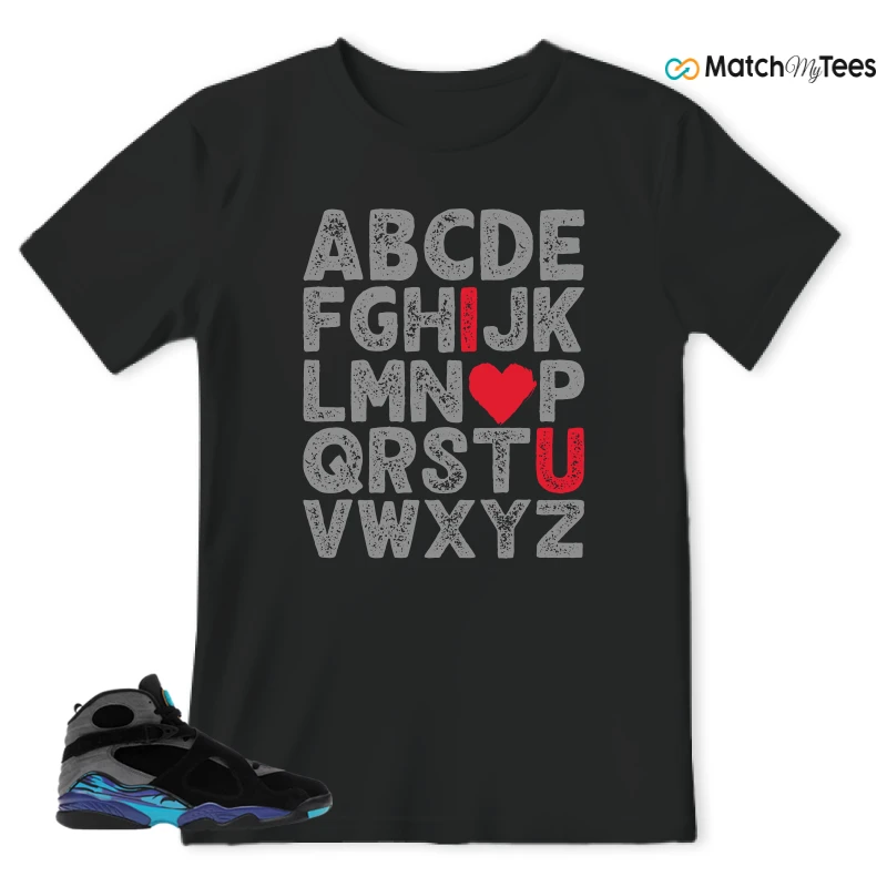 NIKE AIR JORDAN 8 AQUA SNEAKER Matching Tees t-shirt