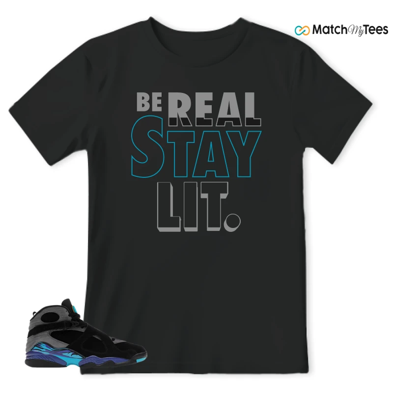 NIKE AIR JORDAN 8 AQUA SNEAKER Matching Tees t-shirt