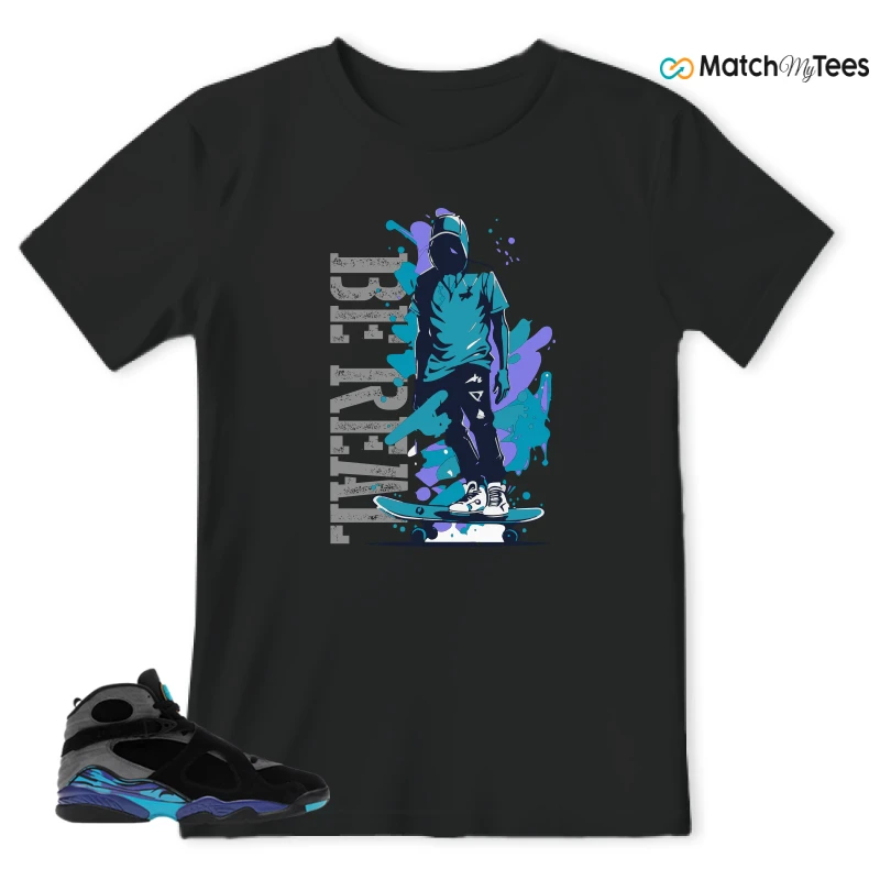 NIKE AIR JORDAN 8 AQUA SNEAKER Matching Tees t-shirt