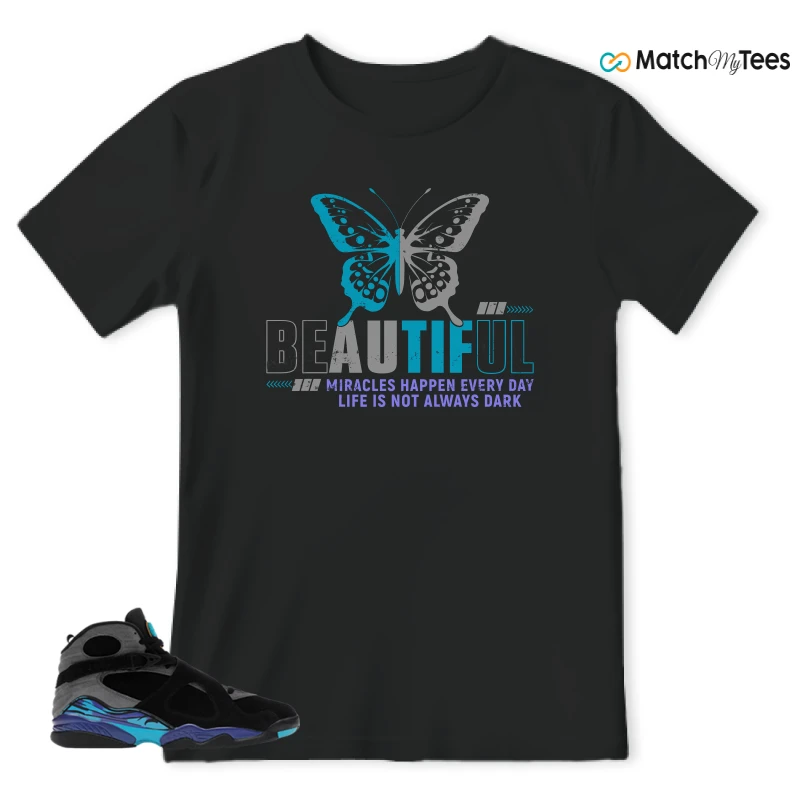 NIKE AIR JORDAN 8 AQUA SNEAKER Matching Tees t-shirt
