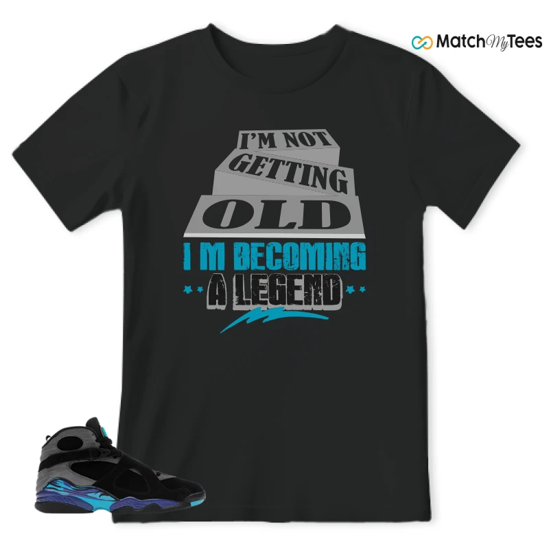 NIKE AIR JORDAN 8 AQUA SNEAKER Matching Tees t-shirt