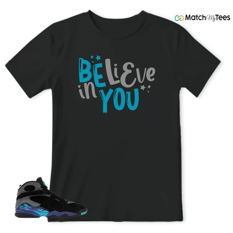 NIKE AIR JORDAN 8 AQUA SNEAKER Matching Tees t-shirt