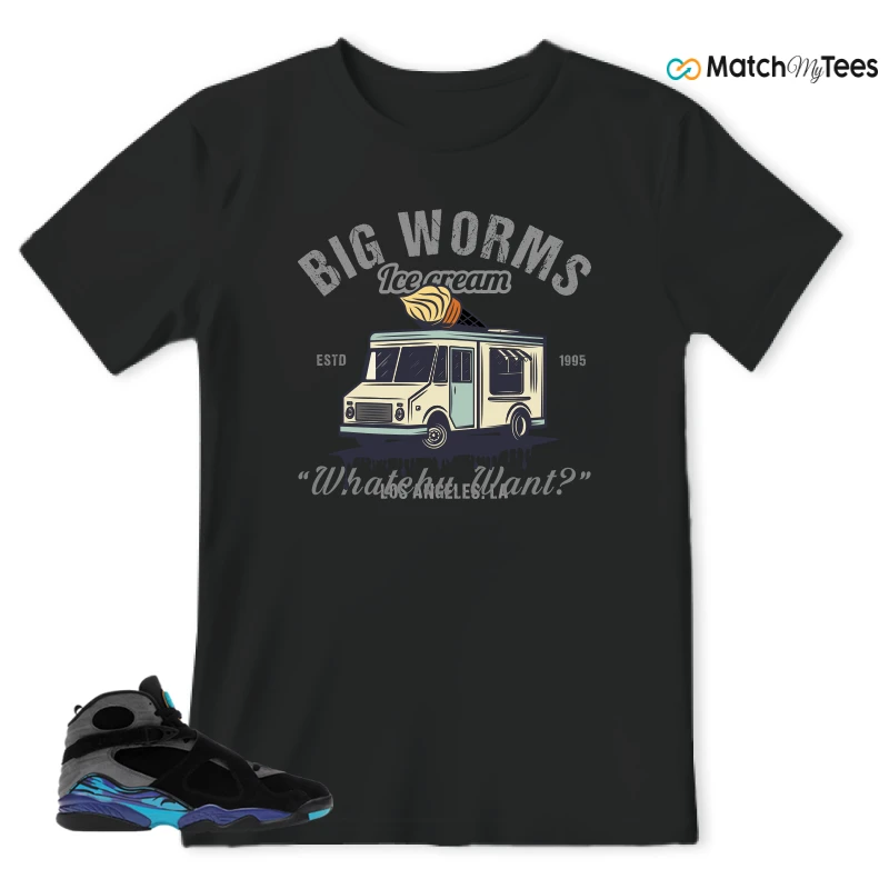 NIKE AIR JORDAN 8 AQUA SNEAKER Matching Tees t-shirt