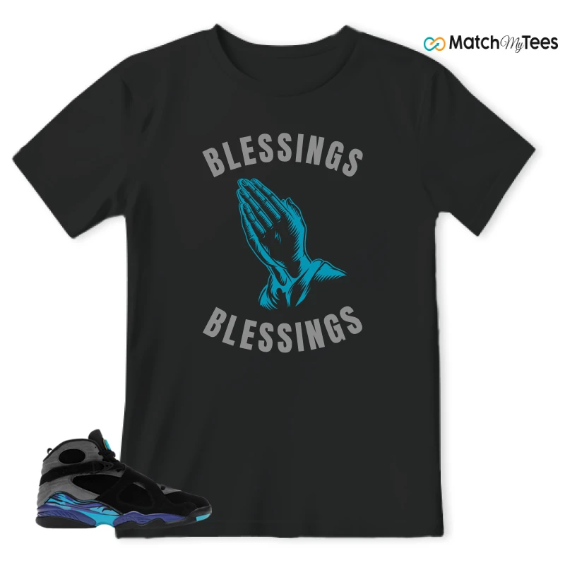 NIKE AIR JORDAN 8 AQUA SNEAKER Matching Tees t-shirt