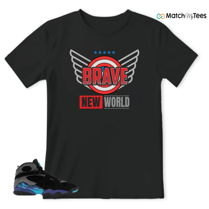 NIKE AIR JORDAN 8 AQUA SNEAKER Matching Tees t-shirt