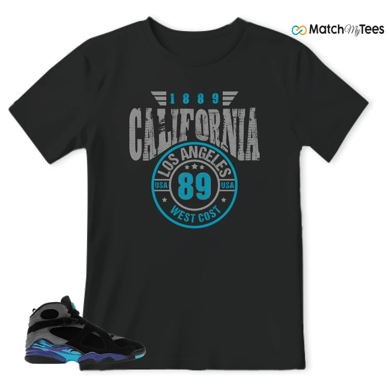 NIKE AIR JORDAN 8 AQUA SNEAKER Matching Tees t-shirt