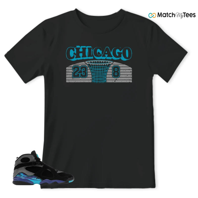 NIKE AIR JORDAN 8 AQUA SNEAKER Matching Tees t-shirt