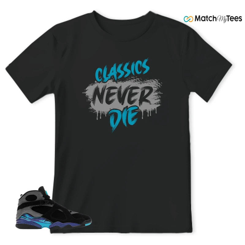 NIKE AIR JORDAN 8 AQUA SNEAKER Matching Tees t-shirt