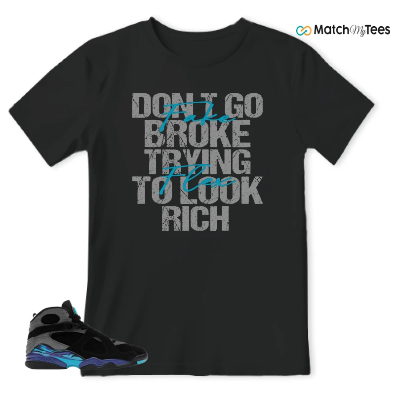 NIKE AIR JORDAN 8 AQUA SNEAKER Matching Tees t-shirt