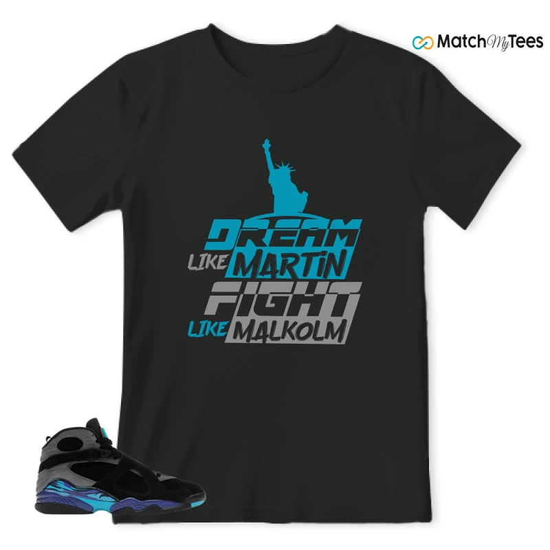 NIKE AIR JORDAN 8 AQUA SNEAKER Matching Tees t-shirt