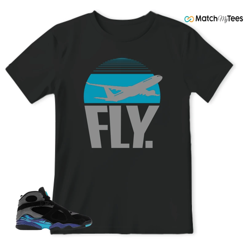 NIKE AIR JORDAN 8 AQUA SNEAKER Matching Tees t-shirt