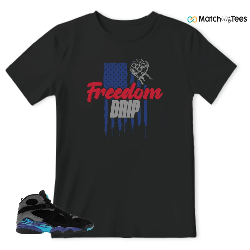 NIKE AIR JORDAN 8 AQUA SNEAKER Matching Tees t-shirt