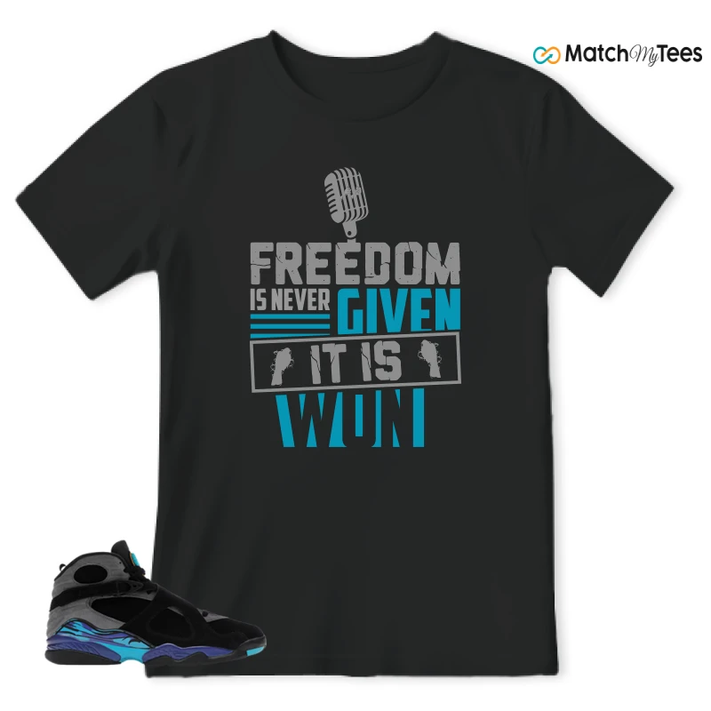 NIKE AIR JORDAN 8 AQUA SNEAKER Matching Tees t-shirt