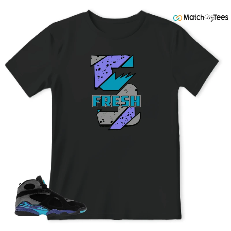 NIKE AIR JORDAN 8 AQUA SNEAKER Matching Tees t-shirt