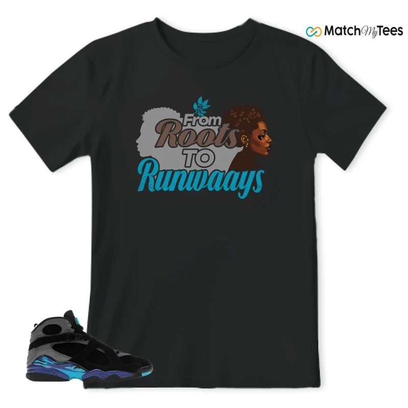 NIKE AIR JORDAN 8 AQUA SNEAKER Matching Tees t-shirt