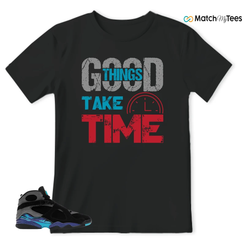 NIKE AIR JORDAN 8 AQUA SNEAKER Matching Tees t-shirt