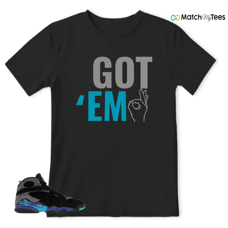 NIKE AIR JORDAN 8 AQUA SNEAKER Matching Tees t-shirt