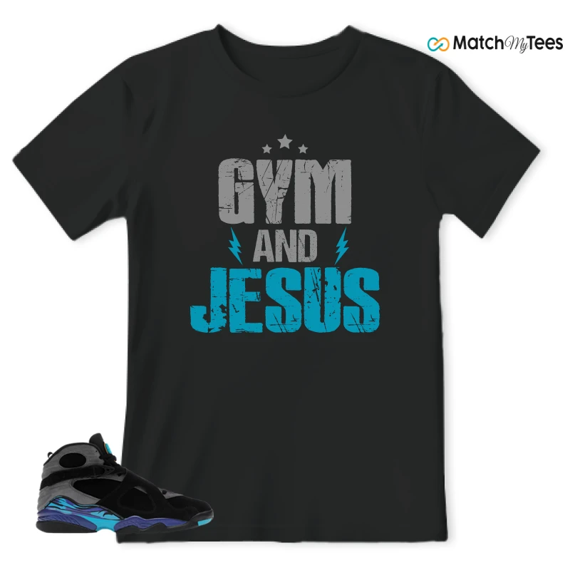 NIKE AIR JORDAN 8 AQUA SNEAKER Matching Tees t-shirt