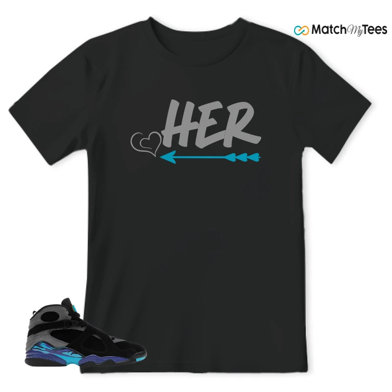 NIKE AIR JORDAN 8 AQUA SNEAKER Matching Tees t-shirt