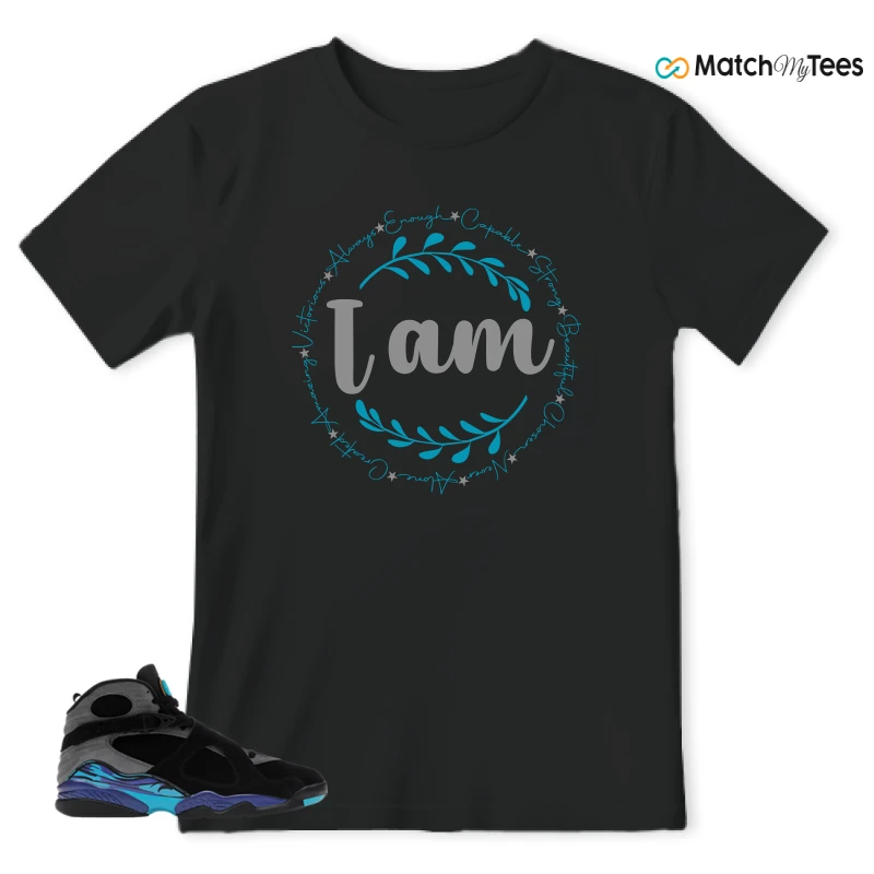 NIKE AIR JORDAN 8 AQUA SNEAKER Matching Tees t-shirt