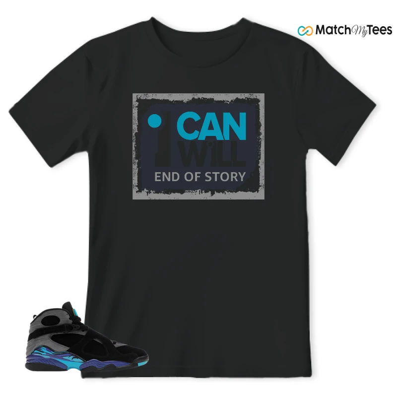 NIKE AIR JORDAN 8 AQUA SNEAKER Matching Tees t-shirt